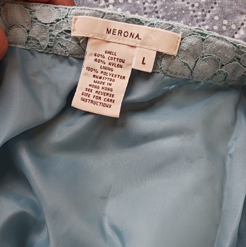 Merona Light Blue Lace Dress